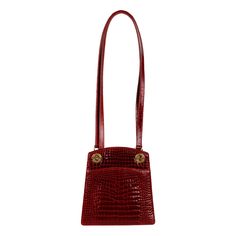 This Gucci Vintage Exotic Leather Crossbody Bag is crafted with an ultra-luxe crocodile leather construction and features a glossy finish. Detailed with signature gold-tone hardware and embossed logo, the bag also has an inside zippered pocket for added convenience. With a two-shoulder strap, attached through a hoop, this bag is a true vintage treasure. Remarks: There are some minor scratches inside the leather lining. Discover more. Height:21.5;Width:20.5;Depth:5.5;Shoulder Drop:39 Material: Cr Gucci Dionysus Mini, Gucci Outfits, Gucci Vintage, Gucci Tote, Gucci Gucci, Crocodile Leather, Yellow Leather, Leather Shops, Crossbody Tote