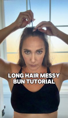 Hair Messy Bun Tutorial, Long Hair Messy Bun, Long Hair Messy, Hair Messy Bun, Hair Messy, Messy Bun Tutorial, Bun Tutorial, Found On Amazon, Messy Hairstyles