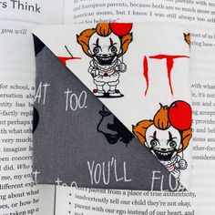 an open book with clowns on it and the words at too you'll flow