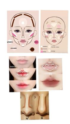 Makeup Placement Oval Face, Cool Tone Makeup Tutorial, Makeup To Do When Bored, Felix Makeup Tutorial, Makeup Ideas For Round Face, Thai Makeup Tutorial, Oval Face Makeup Tips, How To Apply Contour, Steps To Applying Makeup