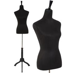 a black mannequin on a white background