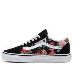 Vans Old Skool 'Garden Floral' VN0A4BV5V8X (SNKR/Unisex) Vans Old Skool, Old Skool, Black Floral, Floral, Black