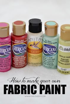 an image of how to make your own fabric paint