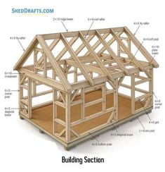 an image of a building section with all the parts labeled