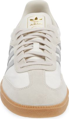 adidas Gender Inclusive Samba OG Sneaker | Nordstrom Beige Sambas, Womens Sambas, Cute Sambas, Cute Sneakers For Women, Colored Sneakers, Staple Shoes, Samba Shoes, Fall Sneakers, Adidas Sambas