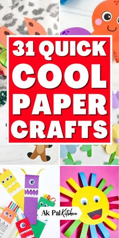 Cool paper crafts are perfect for unleashing your creativity. Explore a variety of DIY paper crafts that anyone can enjoy, from simple paper craft ideas to intricate cardstock paper crafts. Whether you're looking for fun paper folding crafts for kids or unique paper art projects for adults, we've them all. Get inspired with construction paper crafts and seasonal paper crafts that brighten any occasion. Discover easy tutorials for elderly crafts or nursing home crafts. Easy Craft With Construction Paper, Simple Crafts With Paper, Craft For Middle Schoolers, Easy Cheap Crafts For Kids, Easy Crafts For School, Crafts With Kids At Home