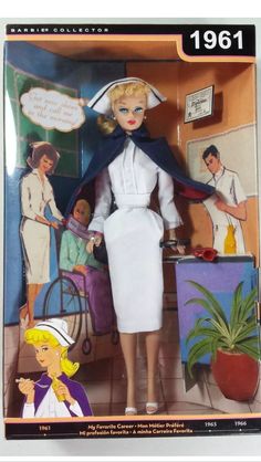 a barbie doll in a white dress and hat