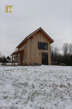 Exterior view of cabin looking south