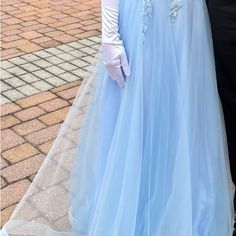 Size 6 Baby Blue Ball Room/Cotillion Gown Cotillion Gown, Cotillion Dresses, Ball Room, Blue Ball, Baby Blue, Color Blue, Prom Dresses, Prom, Size 6