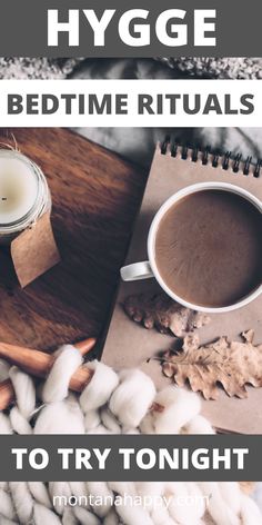 Photo is a gray blanket with a wood tray and candle, notebook, mug of tea and crochet project. Evening Routine Ideas, Evening Habits, Hygge Summer, Hygge Fall, Hygge Tips, Hygge Ideas, Hygge Inspiration, Bedtime Rituals, Hygge Winter