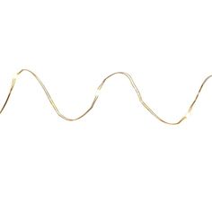 a long gold wire is shown against a white background