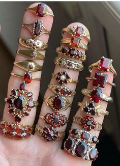 Dope Jewelry Accessories, Bijoux Art Nouveau, Gold And Red, Fantasy Jewelry, Girly Jewelry, Dream Jewelry