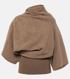 Cylinder draped virgin wool top Rick Owens Women, Latest Sweater, Wool Top, Winter Chic, Wool Turtleneck, Thom Browne, Jean Paul Gaultier, Rick Owens