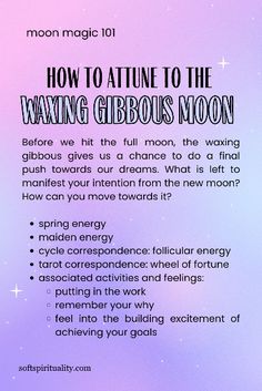 the back cover of an article about how to attract the waning grebus moon