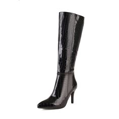 Shop Women's Black Stone Pattern Pointed Toe Knee High Boots Stiletto Heel Zip Booties color Black for Dancing Club, Going out, Music Festival, Party with worldwide Free shipping & Free return. Music Festival Party, Stone Pattern, Black Stone, Stiletto Heel, Brown Gold, High Boots, Knee High Boots, Knee High, Stiletto Heels