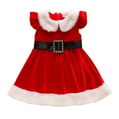 Description This beautiful red velvet Christmas dress is the perfect clothing accessory to wear for a Santa party. This dress is made of good quality, thus it is durable and long-lasting. You can gift your daughter this dazzling dress on her birthday. The texture of the dress is very soft and smooth and very comfortable to wear. What are you waiting for! Features Material: Polyester Dresses Length: Knee-Length Collar: Turn-down Collar Sleeve Style: Puff Sleeve Sleeve Length(cm): Short Style: Cas Holiday Princess Dress For Fancy Dress, Sleeveless Christmas Fancy Dress, Sleeveless Holiday Princess Dress For Festive Occasions, Sleeveless Christmas Princess Dress For Holiday, Festive Red Princess Dress For Dress-up, Sleeveless Christmas Holiday Princess Dress, Sleeveless Princess Dress For Christmas Holiday, Fitted Sleeveless Princess Dress For Christmas, Sleeveless Holiday Dress For Fancy Occasions