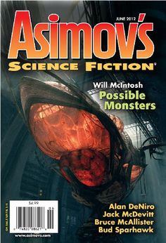 the cover of asimoov's science fiction magazine