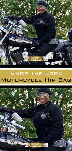 Stylish genuine leather motorcycle hip bags, purses, backpacks, gloves, gear, clothing, storage and accessories for women and men. Motorcycle accessories that include fingerless gloves, hair accessories, biker gadgets, motorcycle bags, motorcycle gifts, chaps, and creative storage solutions for women and men.