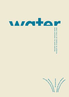 a book cover with the words water on it