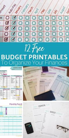 budget printables to organize your finance plan