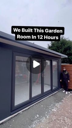 we built this garden room in 12 hours and it's now available for rent