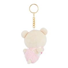 Rilakkuma San-X Original SeriesColor: Pastel PinkCharacter: KorilakkumaMinna De Usausababy Series4 Inch Long Keychain PlushPink Bib (Non-Removable)Embroidered Bunny Head Silhouette (On the bottom) As Korilakkuma learns to crawl along in this Minna de Usausababy Series, the adorable Korilakkuma San-X Original keychain plush is wearing a PASTEL PINK Baby Outfit and a PASTEL PINK Bib with printed strawberries! With an Oh-SO-SOFT and cuddly feel when you squeeze it, this Korilakkuma San-X Original K Long Keychain, Rilakkuma Plushie, Baby Pink Clothes, Embroidered Bunny, Keychain Plush, Teal Fashion, Pink Keychain, Head Silhouette, Self Defense Keychain