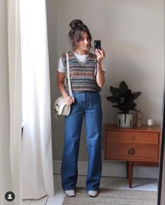 Outfits To Copy, Denim Outfits, Market Stall, Love Jeans, Cooler Look, Vintage Market, Look Vintage, Outfit Inspo Fall