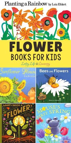 flower books for kids with flowers and bees