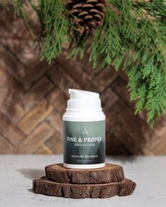 Product photo featuring a men's moisturizer and natural rustic elements such as wood, pine cones, and a tree branch. Follow for more product photography inspiration! Product Photography Inspiration, Men Moisturizer, Mens Skin Care, Tree Branch, Product Photography, Pine Cones, A Tree, Follow For More, Photography Inspiration