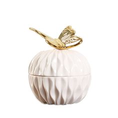 PRICES MAY VARY. Made of high-quality ceramic and hand finished, presented in a dreamy soft White. Our trinket Box looks pretty displayed in your home to store your jewelry, wedding candy and unique wedding or anniversary gifts, or placed on your desk in your home office or at work. Dimension(L x W x H): 2.75"x 2.75"x 4.2". Very cute little animal, diamond intaglio shape ring jewelry storage box, Wedding Boxes Beautiful ceramic animal jewelry trinket box for women or girls. Great gift for: party Ceramic Jewelry Box, Butterfly Cute, Golden Butterfly, Keys Wedding, Ring Storage, Box Ring, Wedding Candy, Ceramic Animals, Jewelry Earring