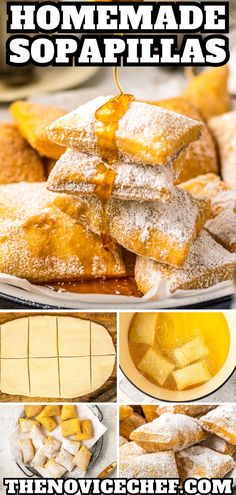 homemade sopapillas recipe with the title above it