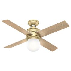 a ceiling fan with a light on it