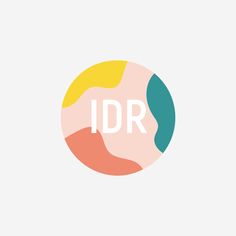 the logo for idr, which is designed to look like an abstract circle with different colors