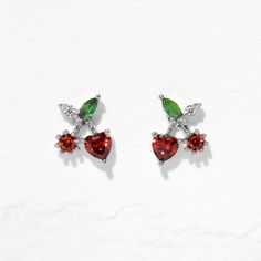 What's better than an ice cream sundae? The Cherry On Top, of course! This studs have vibrant red and green stones. You'll always look cherry sweet while wearing these studs! Bracelet Shop, Green Stones, An Ice Cream, Ice Cream Sundae, Cherry On Top, Green Stone, Vibrant Red, Cute Jewelry, 18k Rose Gold