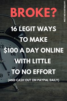 Make 100 A Day, Business Ideas Entrepreneur, Extra Money Online, Work From Home Opportunities, Earn Extra Money, Side Jobs, Financial Tips, Extra Income