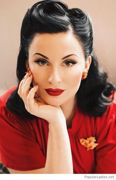 Mode Rockabilly, 1950s Hairstyles, 50s Hairstyles, 1940s Hairstyles, Pin Up Hair