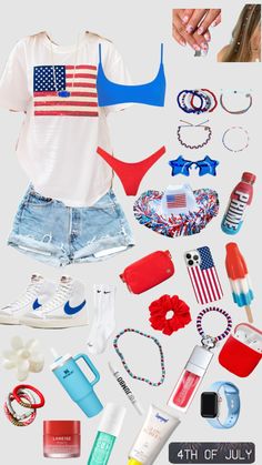 4th Of July Outfits Casual, Country Fourth Of July Outfit, 4th Of July Fits Preppy, 4th Of July Inspo Outfits, 4th Of July Fits Aesthetic, Simple 4th Of July Outfits, 4th Of July Outfits Aesthetic, Forth Of July Outfit, July 4th Outfits