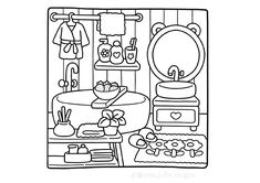 Christmas Coloring Sheets, Preschool Coloring Pages, Hello Kitty Drawing