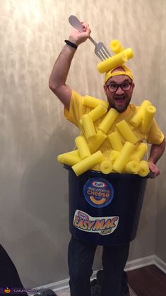 a man in a costume made to look like cheese