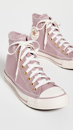 Converse Chuck Taylor All Star Stitch Sneakers | Shopbop Limited Edition Converse, Cute Converse High Tops, Best Converse Colors, Converse Chuck Outfit, Boho Converse, Converse Outfits Women, Cute Shoes Aesthetic, Pastel Converse, Converse Unique