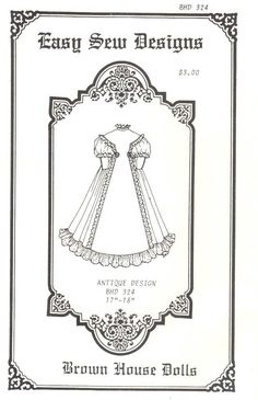 an old fashion sewing pattern from the early 1900's