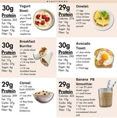 80g Protein Meal Plan, Easy Ways To Increase Protein Intake, 2600 Calorie Meal Plan, 180g Protein Meal Plan, Low Effort Meals, Low Calorie High Protein Breakfast, Calorie Deficit Meal Plan, Healthy Meals Recipes