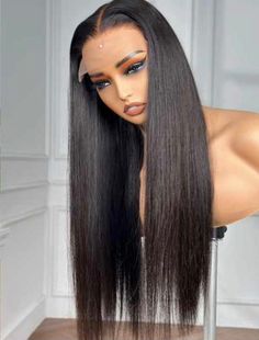 Elevate your hair game with our luxurious 28 Inches Straight Frontal Wig. This premium wig offers a stunningly sleek and straight look that exudes confidence and elegance. Perfect for any occasion, from daily wear to special events, this wig is designed to provide a natural appearance and comfortable fit. Key Features Length: 28 inches Texture: Silky straight Hair Type: 100% virgin human hair Color: Natural black Lace Type: Swiss lace frontal (13 x 4) Density: 150% for a full and voluminous look Straight Frontal Wig, Straight Frontal, Silky Straight Hair, Human Hair Color, Wig Stand, Mild Shampoo, Mannequin Heads, Closure Wig, Frontal Wig