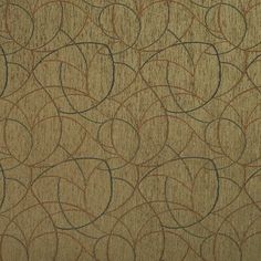 an area rug with various circles and lines on it, all in different shades of brown