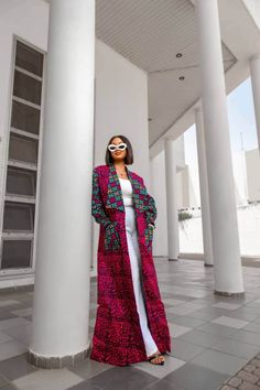 Kimono Jeans Outfit, Kimono Pockets, Ankara Kimono Dress, Ankara Kimono Style, Modern Kimono Fashion, Ankara Kimono Jacket, African Kimono, African Print Kimono, Ankara Kimono