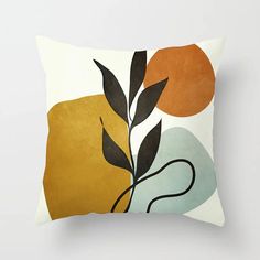 44232585380003|44232586297507 Brown Throw Pillows, Simple Leaf, Leaves Pillow, Abstract Pillows, Printed Cushion Covers, Printed Cushions, Decorative Cushion Covers, Patterned Throw, Patterned Throw Pillows