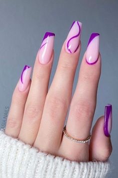 Purple Nail, Nail Art Ideas, Classy Nails, Dope Nails