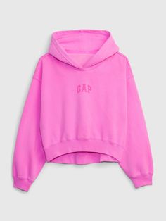 PROJECT GAP Arch Logo Cropped Hoodie | Gap Preppy Matching Sets, Cute Sweatshirts For School, Alfricedan Sweatshirt, Crew Necks For Women, White Fox Pink Hoodie, Gift Giving Hoodie, Hot Pink Gap Hoodie, Vintage Gap Hoodie, Cute Sweaters For School