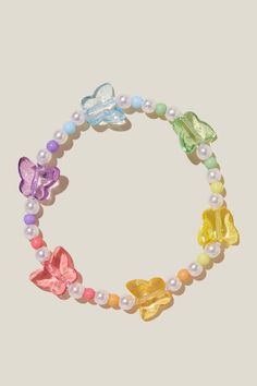 KIDS BEADED BRACELET Bracelet Images, Kid Beaded Bracelets, Bracelets Kids, Beaded Jewelry Kids, Kid Bracelet Ideas, Adjustable Multicolor Butterfly Jewelry, Kid Bracelets, Beaded Bracelets For Kids, Trendy Multicolor Butterfly Jewelry