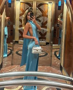 Birthday Party Dresses, Blue Evening Dress, Backless Evening Dress, Dress Backless, Blue Evening Dresses, Looks Party, Grad Dresses, Glam Dresses, Prom Gown